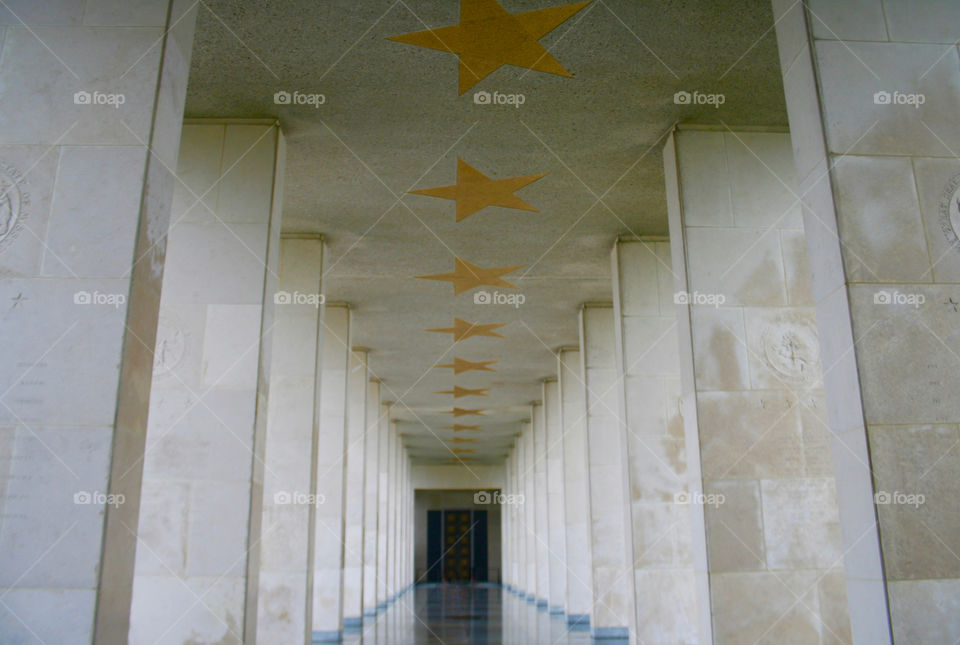 Henri Chapelle American Cemetery in Belgium Archway