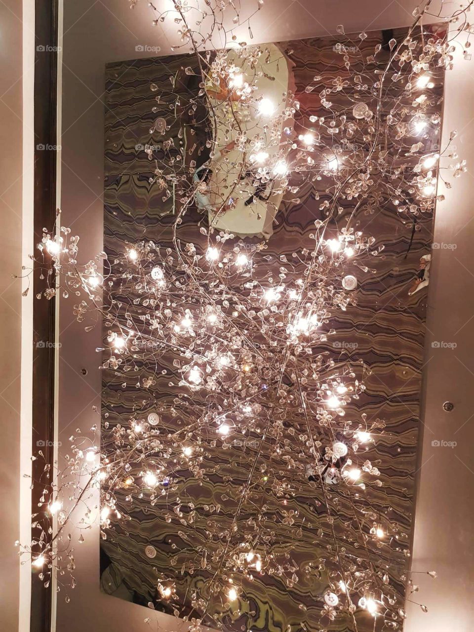 Shining christmas lights for wall decorations.