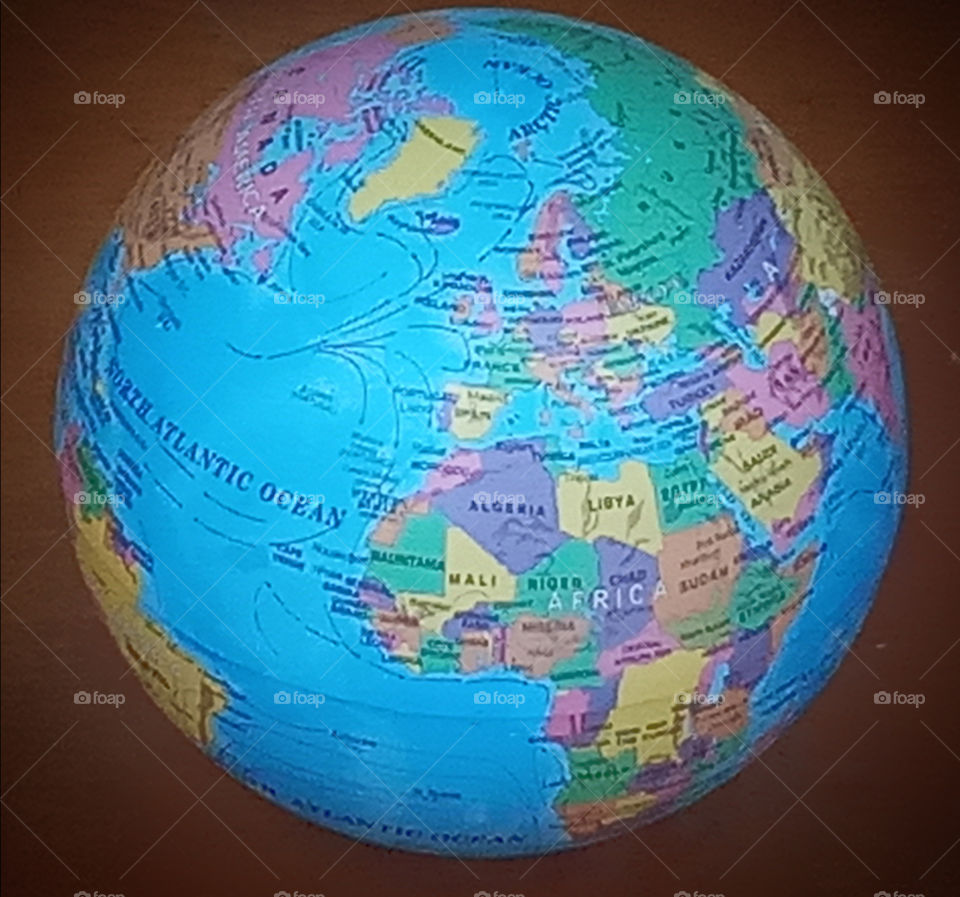 the earth globe
