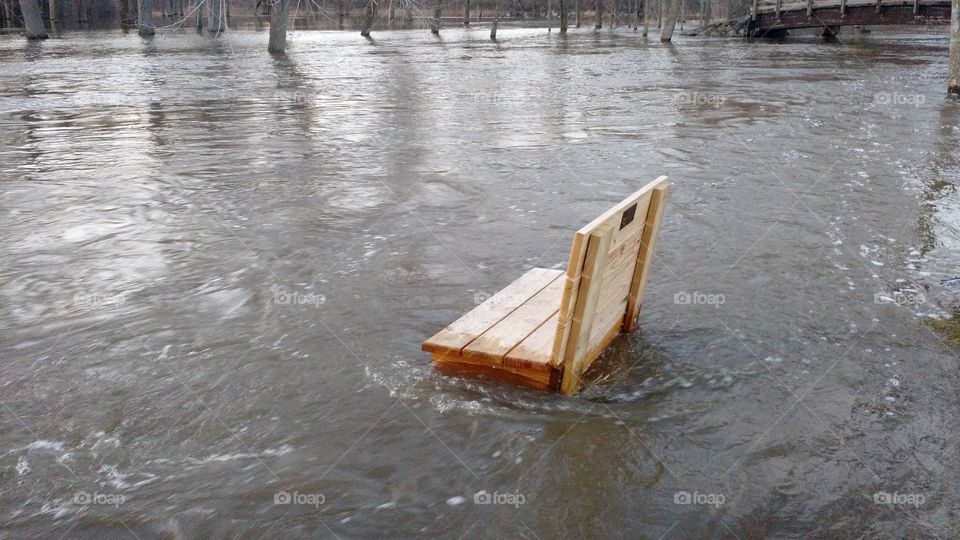 flooded bench