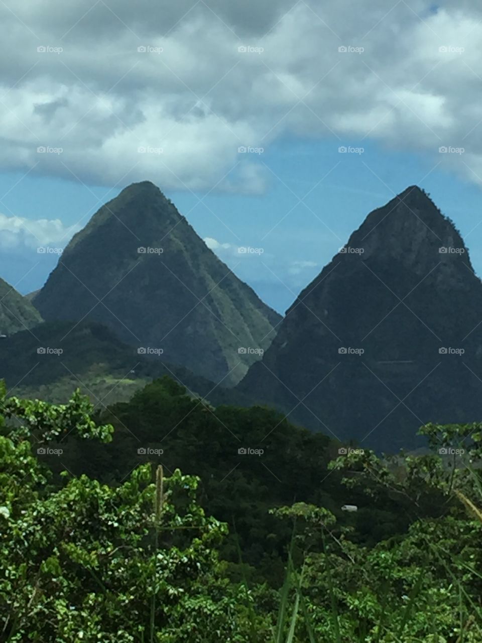 St. Lucia Island Pitons