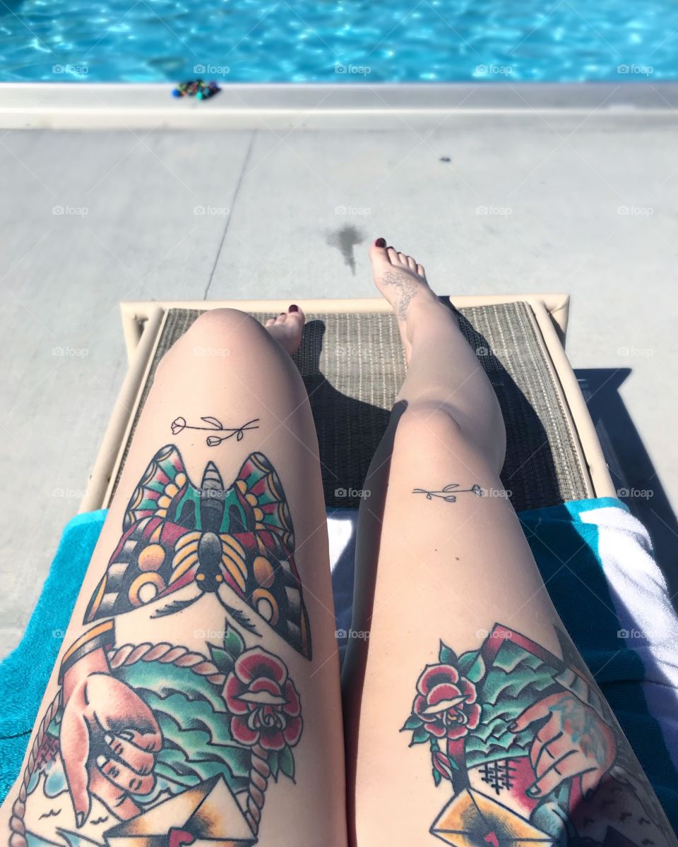 What’s better than spending the day at the pool? Showing your tattoos off while you spend the day at the pool!