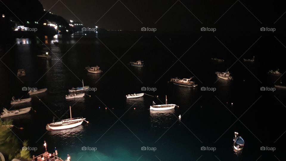 Sea at night