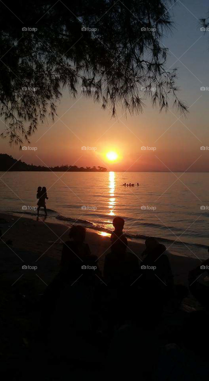 sunset holiday, sihanoukvill Cambodia