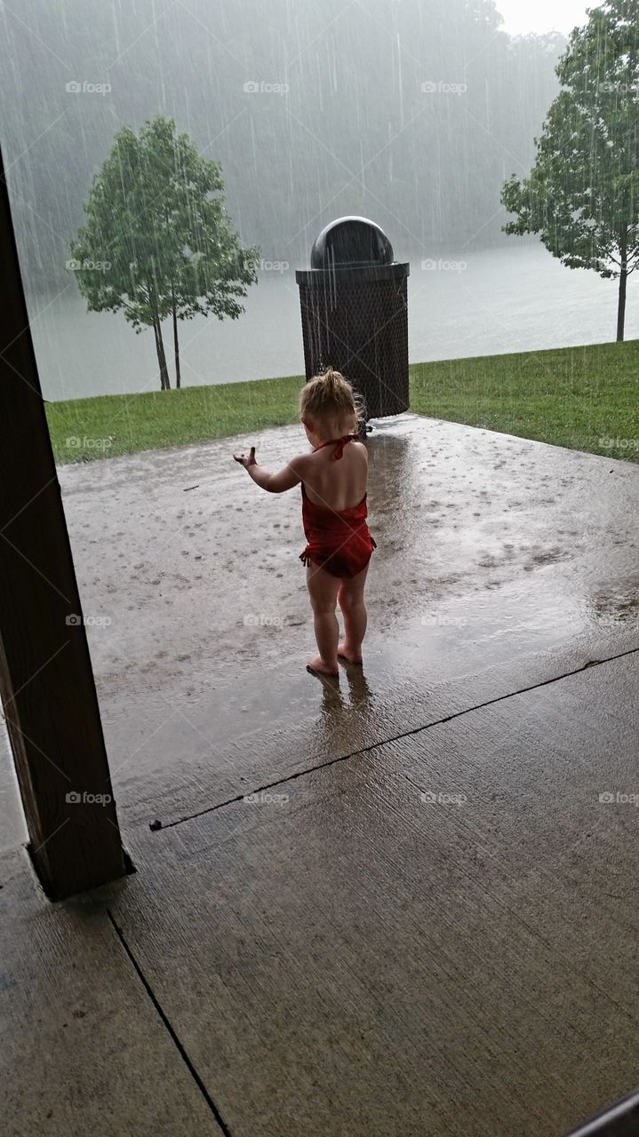 Rainy day at the Lake