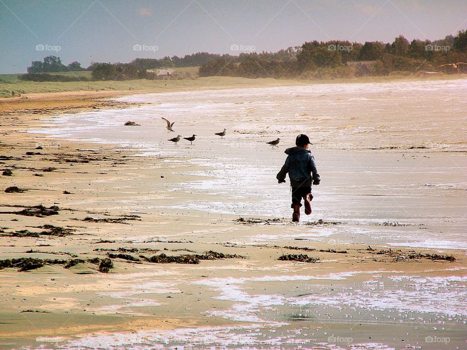 Boy running