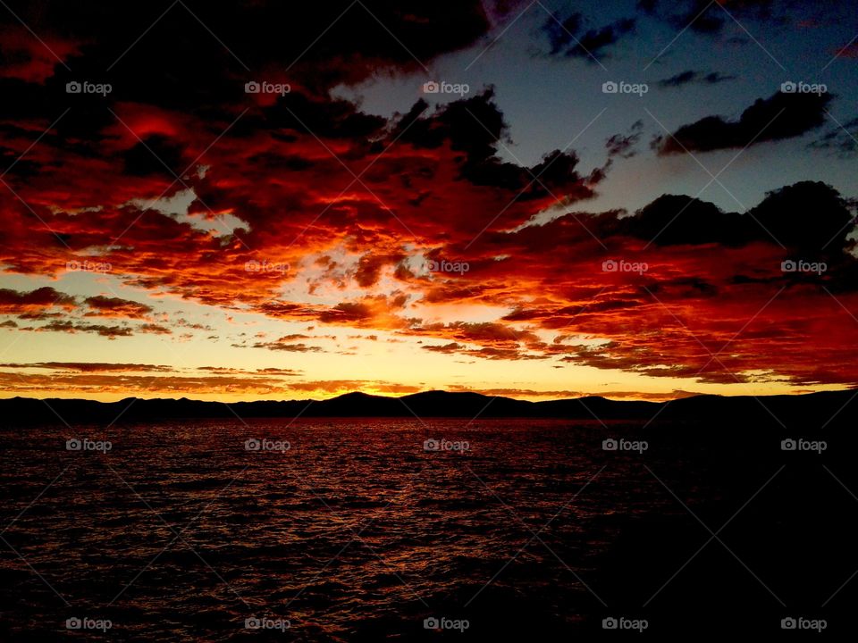 Sunset on Lake Tahoe 