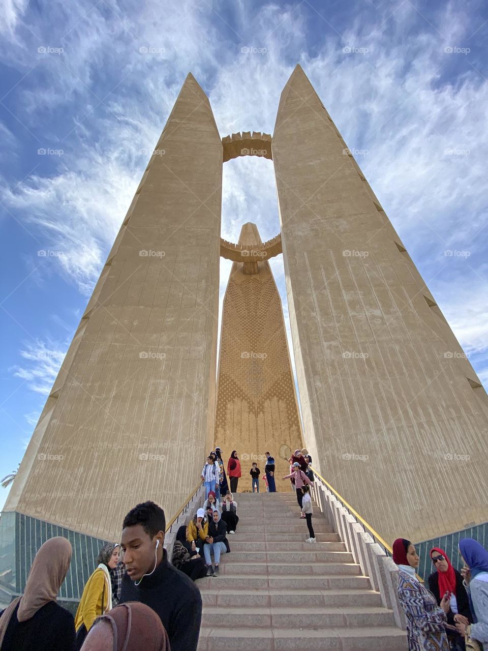 Friendship symbol in Aswan city, Egypt 