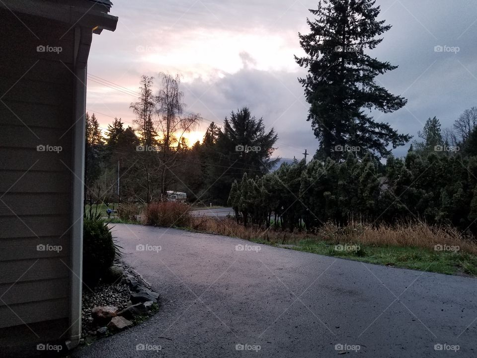Washington sunset from my porch