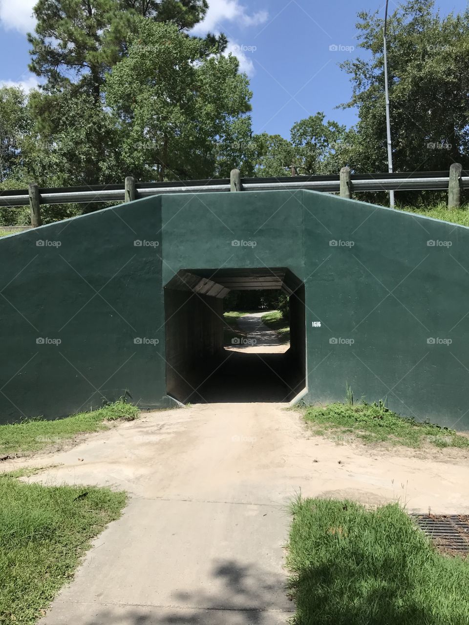 Trail walking tunnel