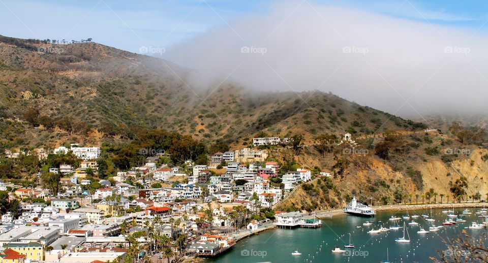 Catalina. City view of Catalina, California