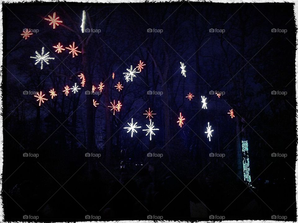 Lighted Snow Flakes
