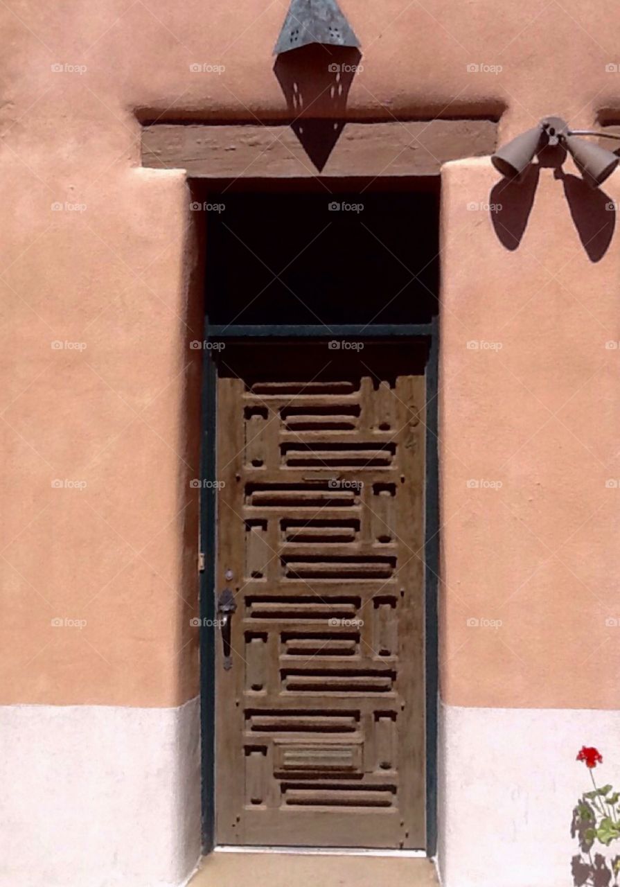 Wooden Door in Taos, New Mexico