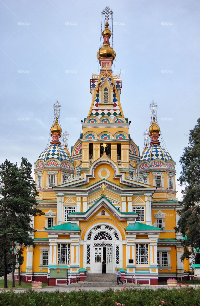 Colourful church in Kazakhstan