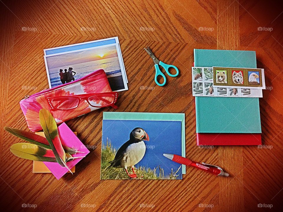 Desktop from above . Desktop from above 