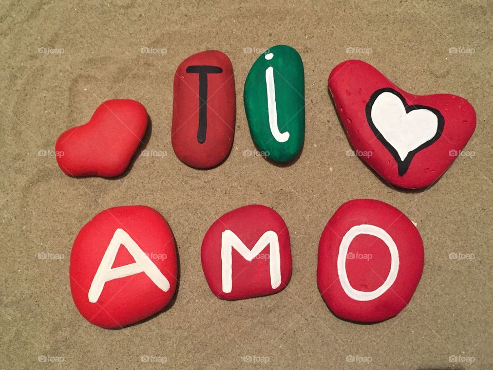 Ti amo on stones