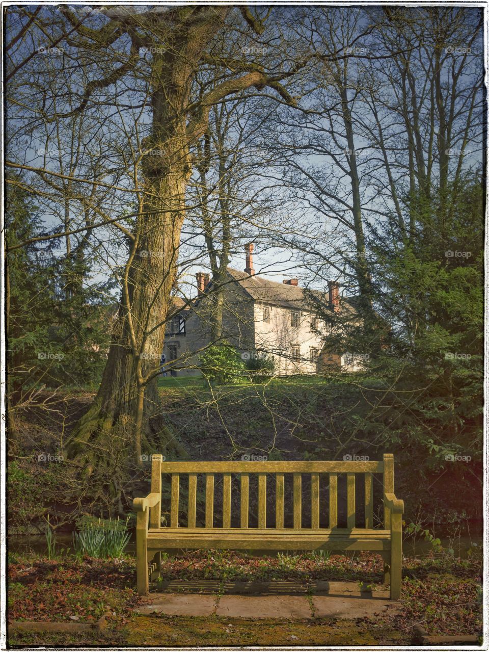 Estate. Grounds of steely home 