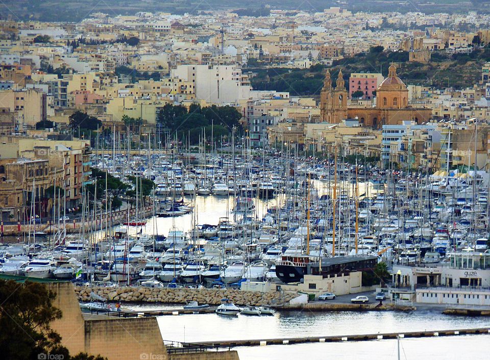 Sailing port in Malta 