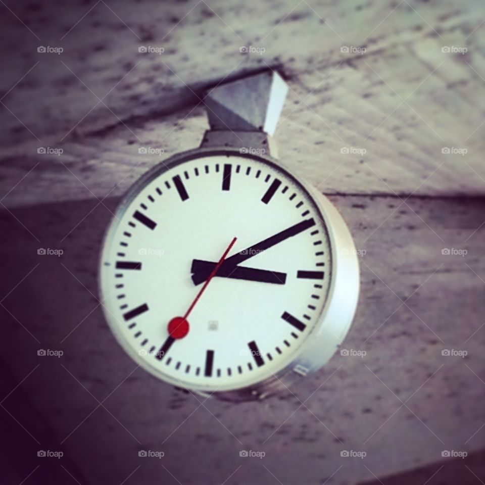 Time. Train station clock