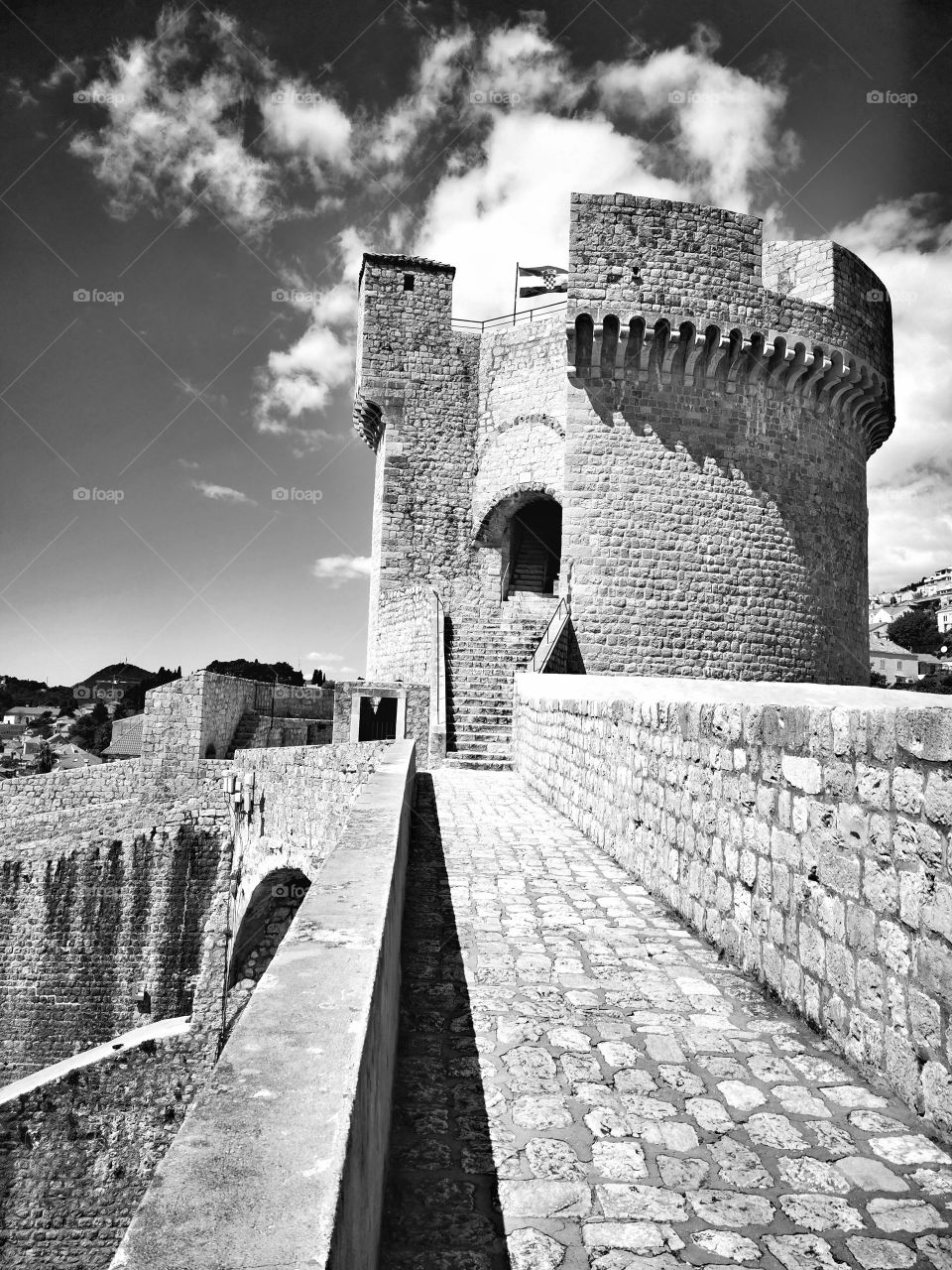 Minčeta in black and white