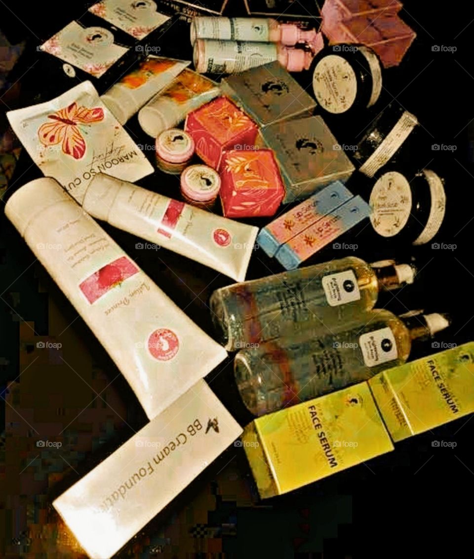 August 15th 2023 India. The most popular and loved makeup products.