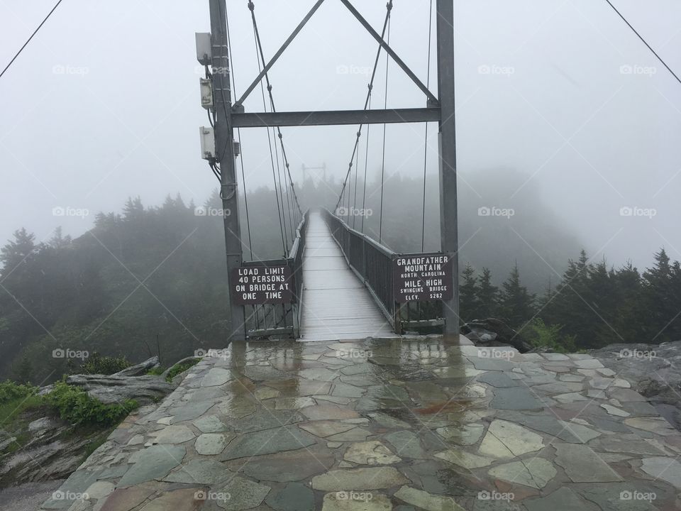 Swinging Bridge on the Grandfather Mountain