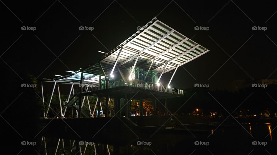 landscape platform in the park