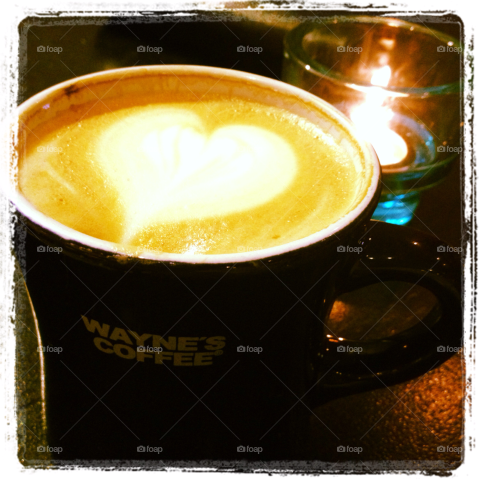 light coffee candle heart by lollohenrik