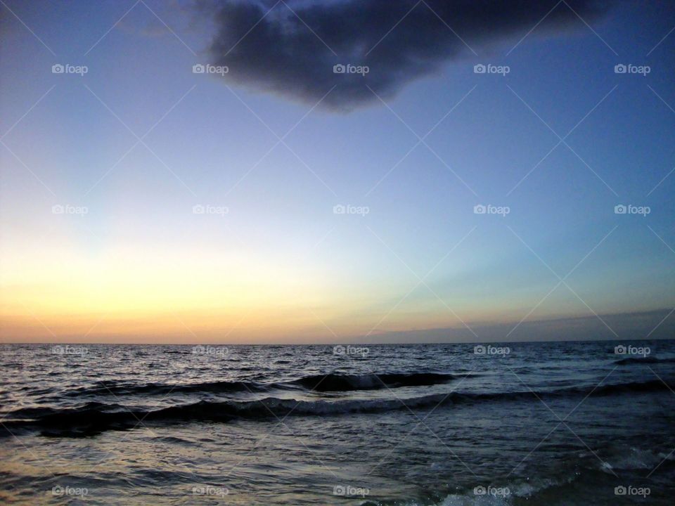 Sunset at Honeymoon Island in Dunedin, FL