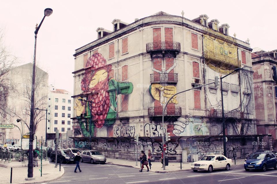 Urban graffiti at Lisbon  