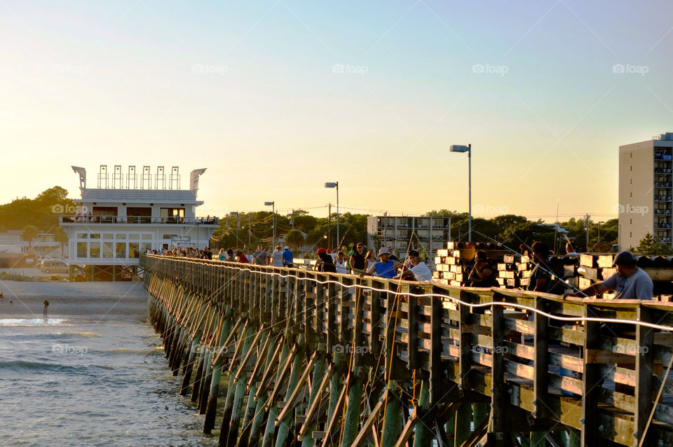 fishing pier myrtle beach by refocusphoto