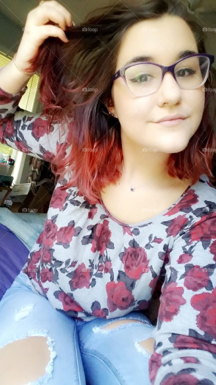 newly dyed hair!