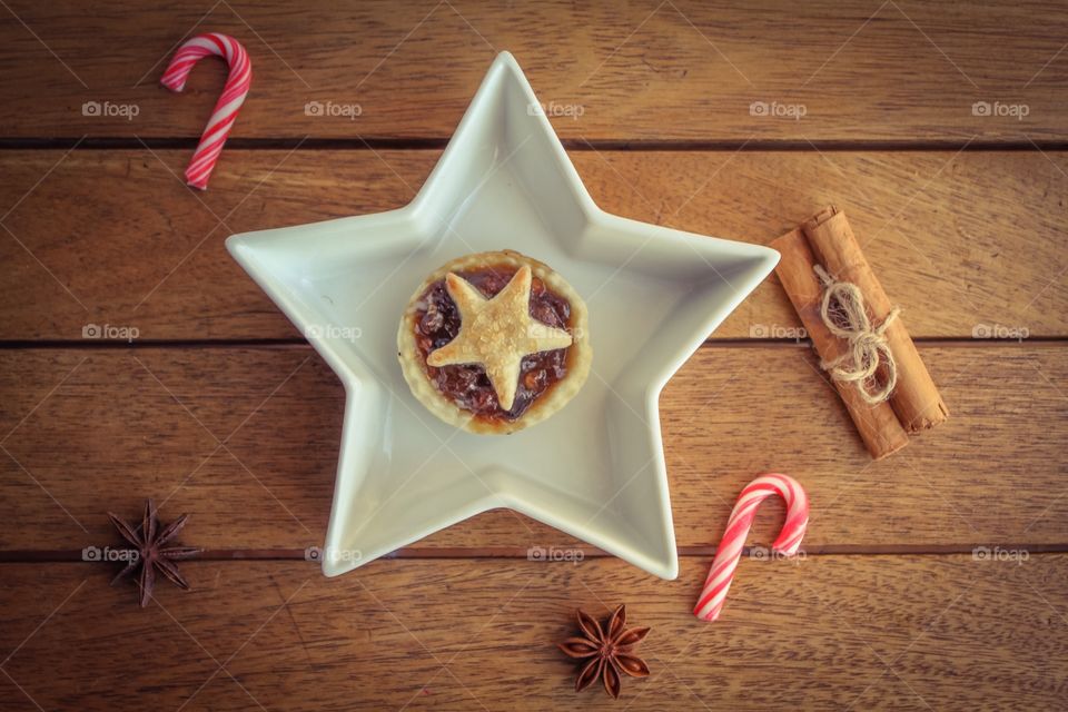 Traditional homemade mince pie