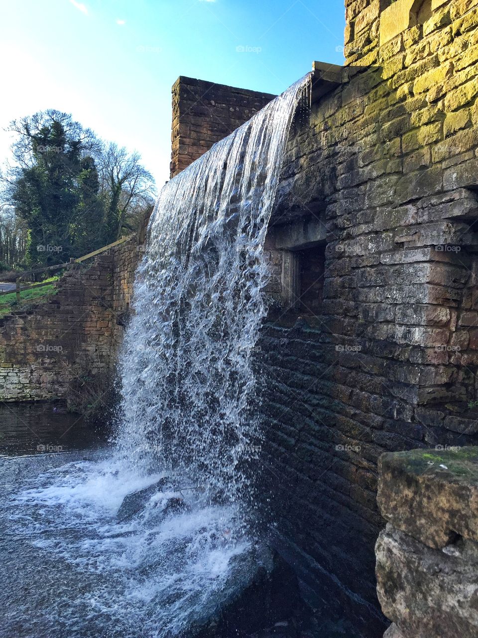 Waterfall at New stead Abbey