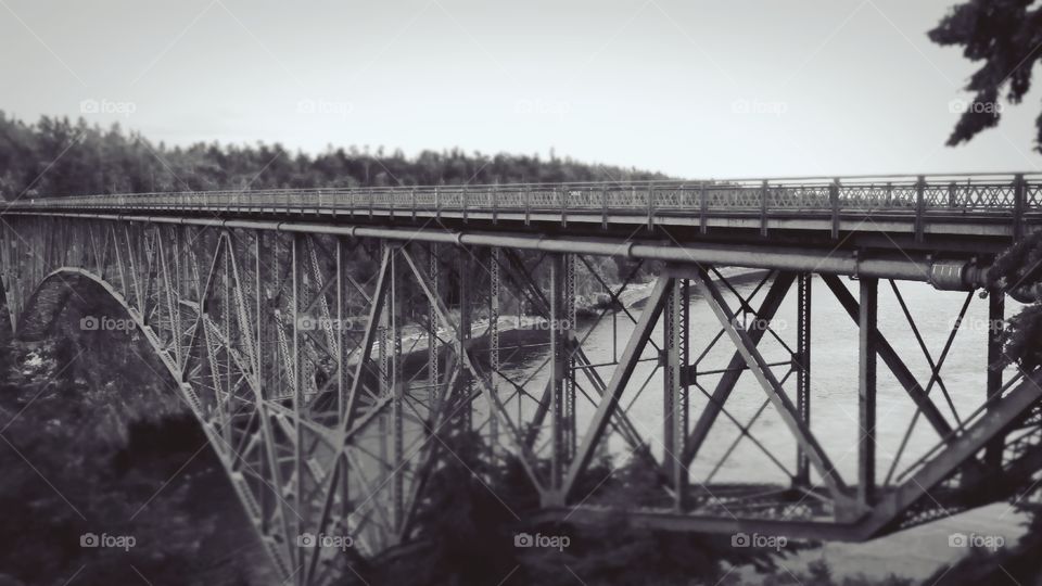 Bridge over Deception Pass. Washington state.