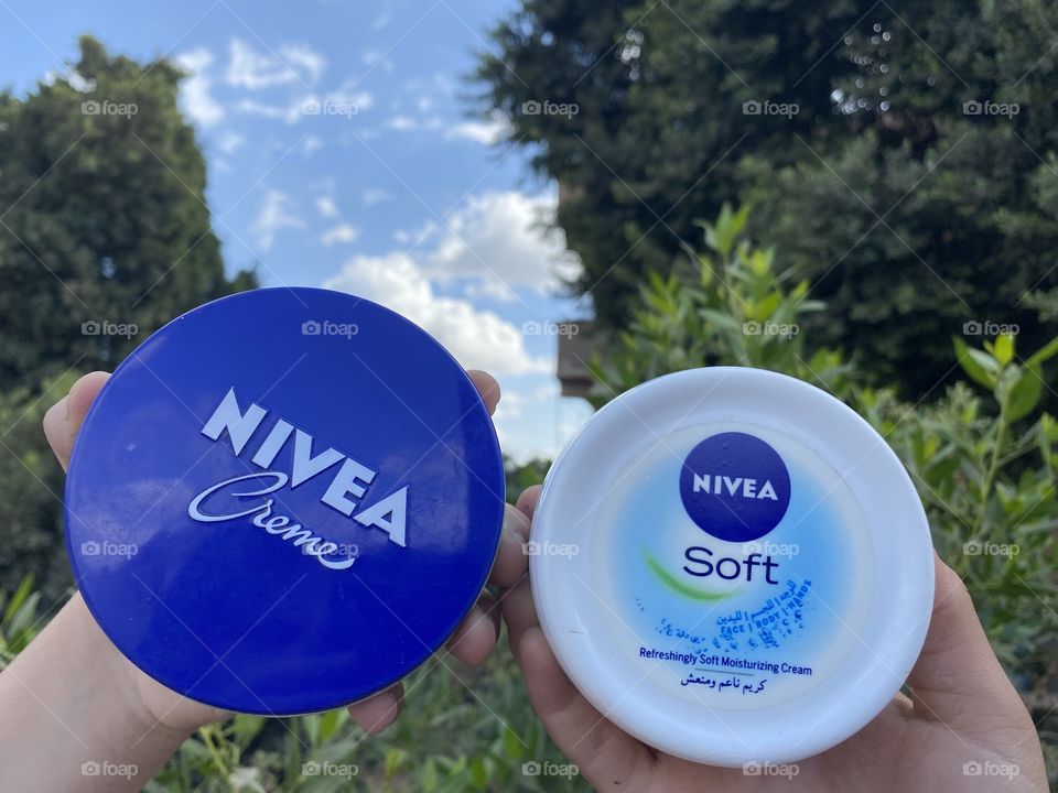 Skincare treatment and moisturizing with Nivea