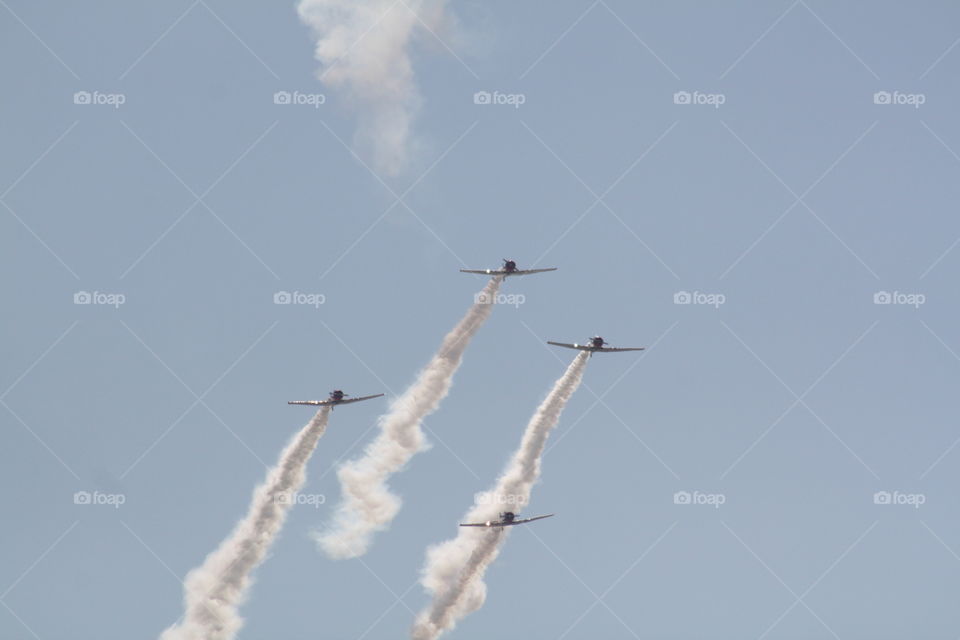 Airplane, Aircraft, Military, Flight, Smoke