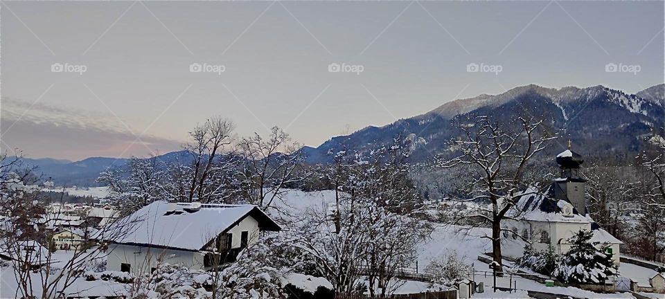 This is the small resort town of “Kochel am See”, “Kochel at the Lake” north of the “Alps” in “Bavaria”, Germany known for its natural hot geyser springs, spas and saunas. 2024. Hypnotic Productions