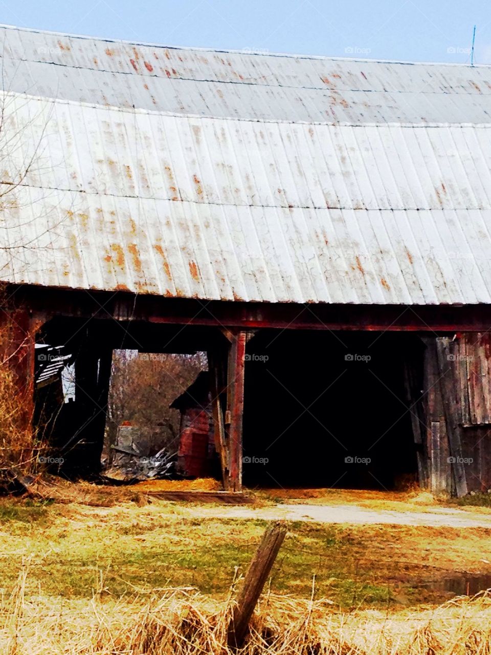 Through The barn 