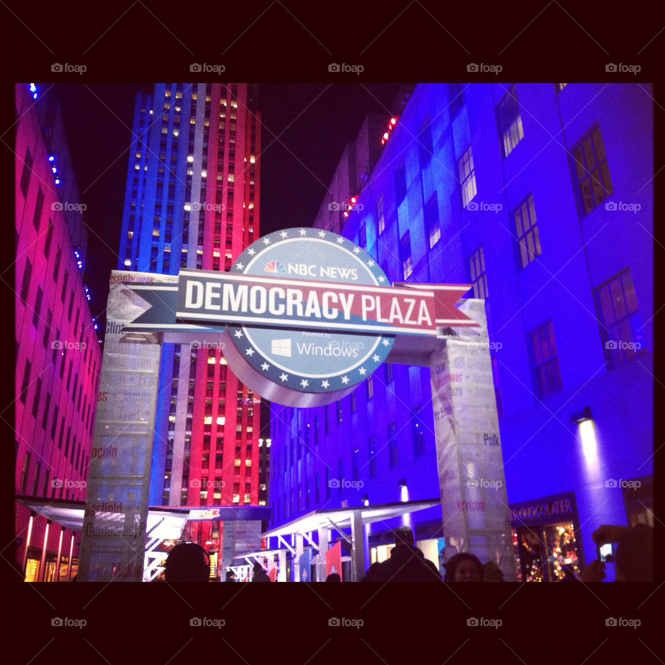 Election night in NYC
