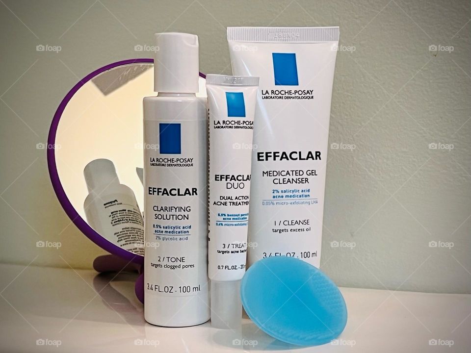 I never travel without my favorite skin care products La Roche-Posay