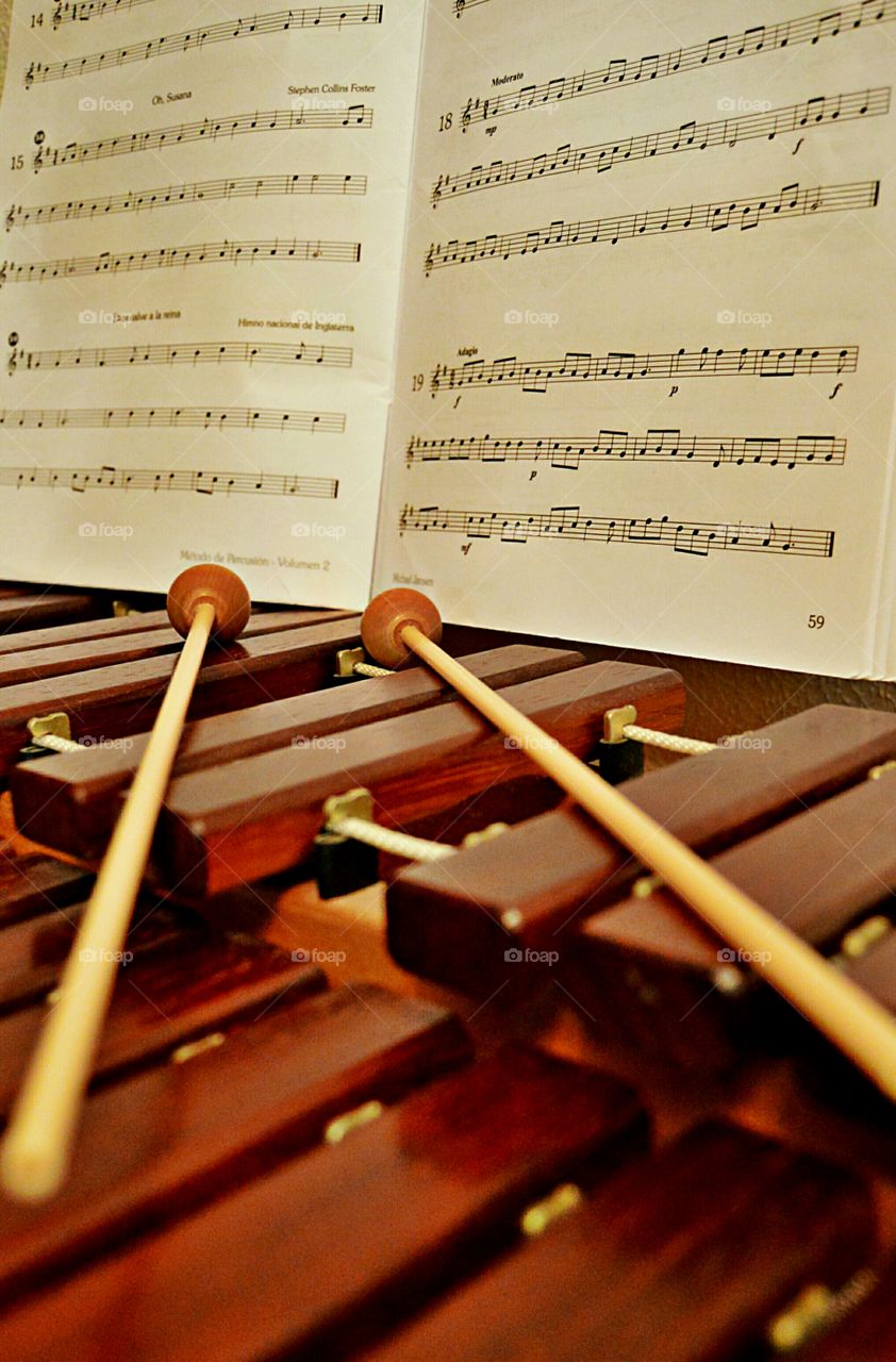 Xylophone and music practice