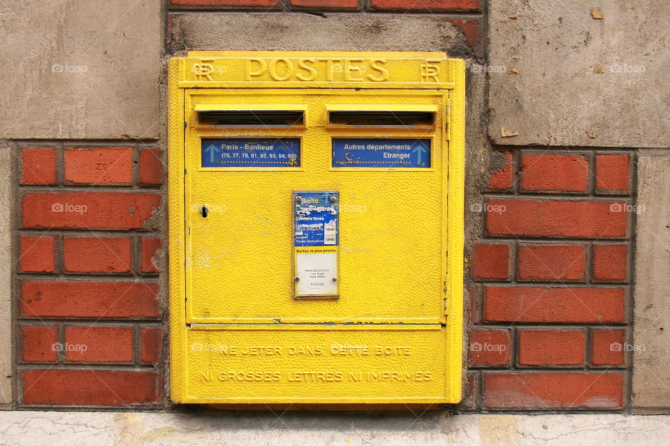 post box in paris