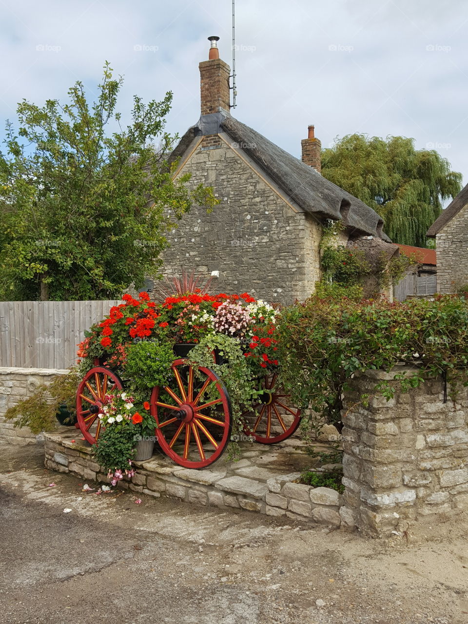 old house and cart