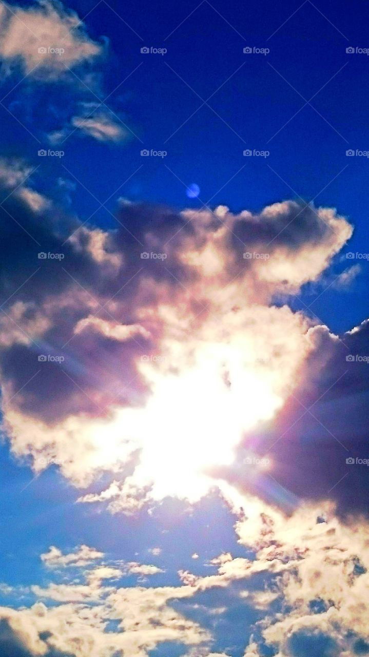 sunlight in clouds