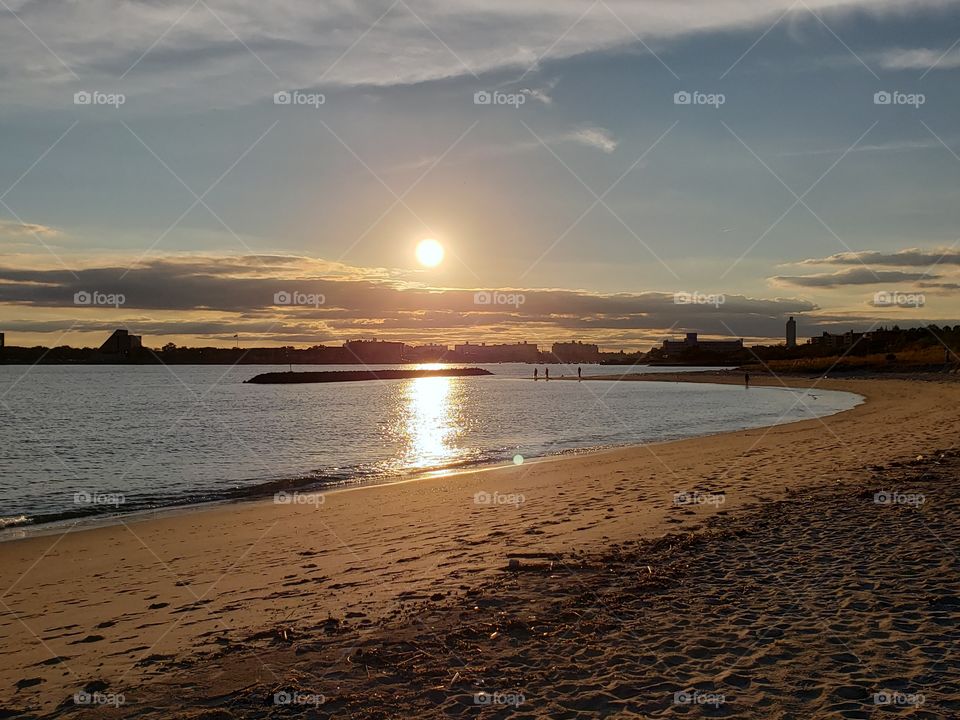 Sunset at beach