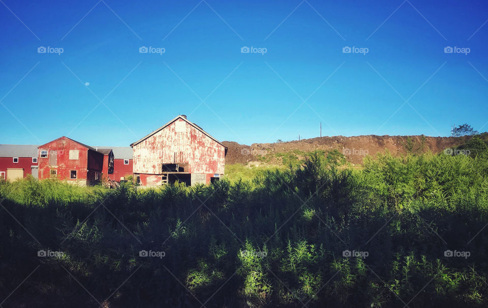 Old red barn