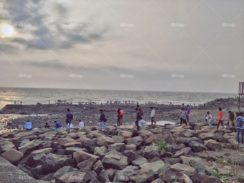 An evening at band-stand Mumbai India