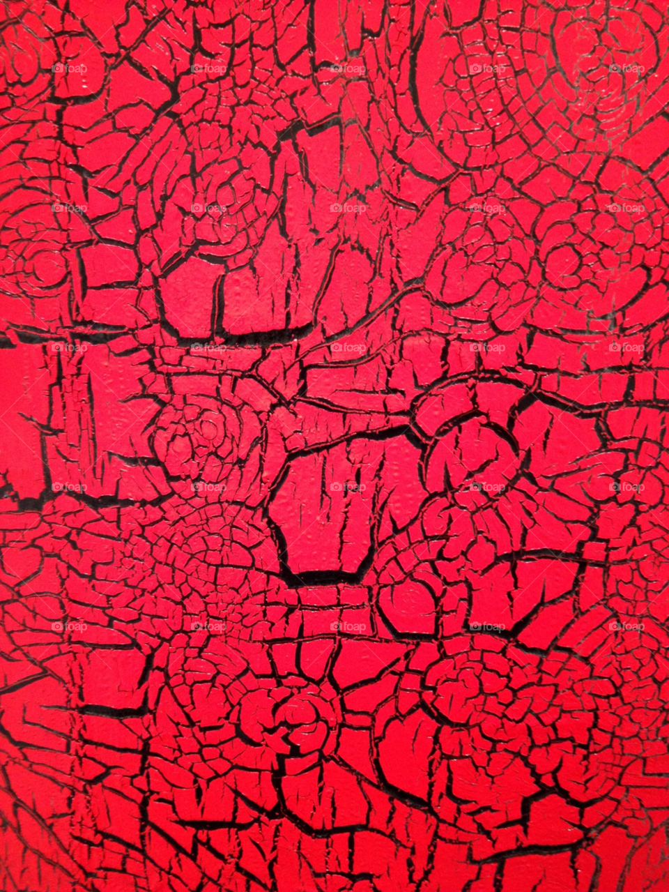 red pattern art paint by stevehardley7