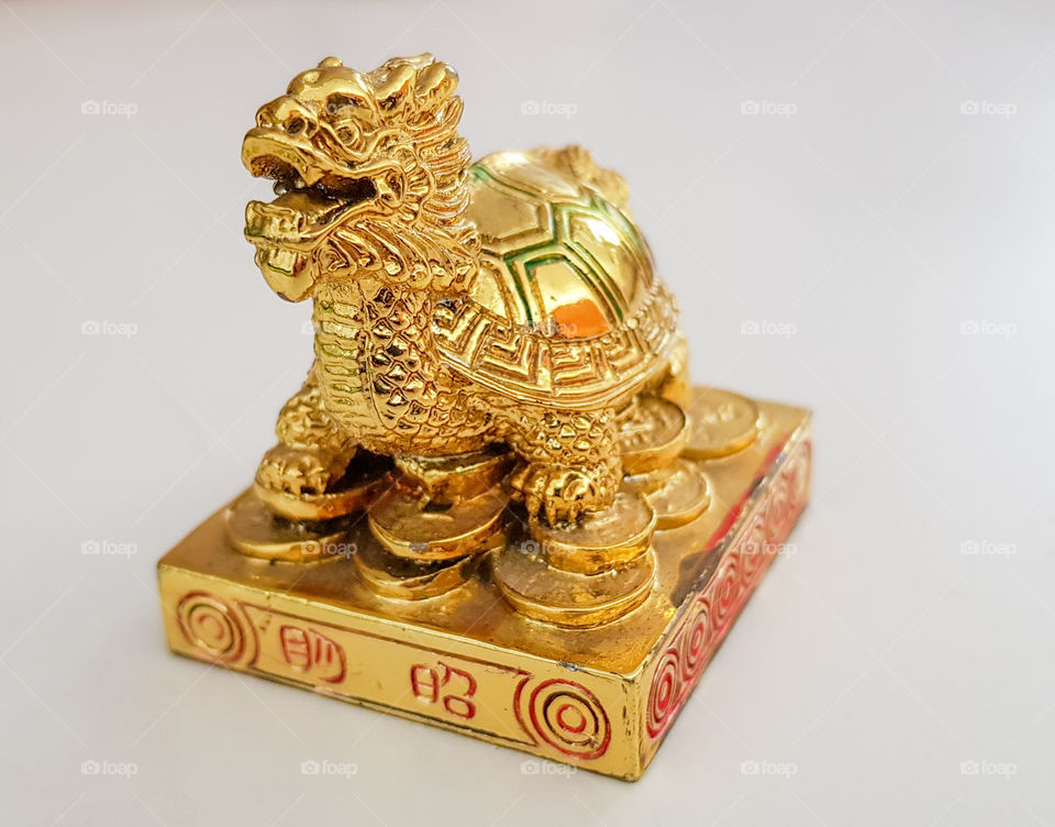 Golden Chinese Amulet